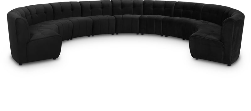 Limitless Modular Velvet 11pc. Sectional