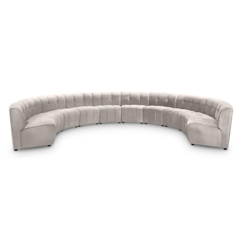 Limitless Modular Velvet 10pc. Sectional