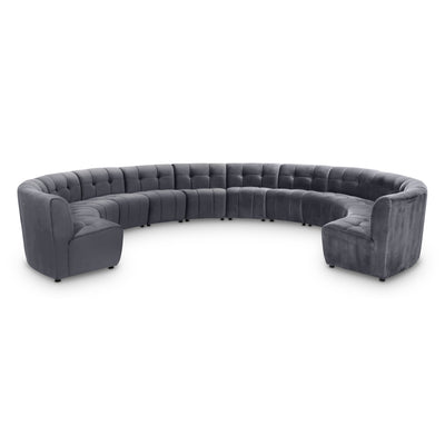 Limitless Modular Velvet 12pc. Sectional