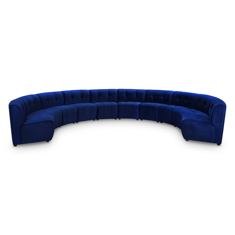 Limitless Modular Velvet 10pc. Sectional