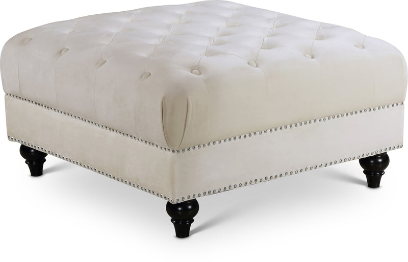 Sabrina Velvet Ottoman