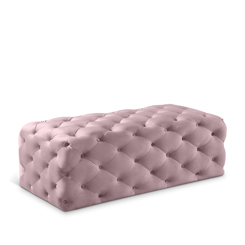 Casey Velvet Ottoman | Bench