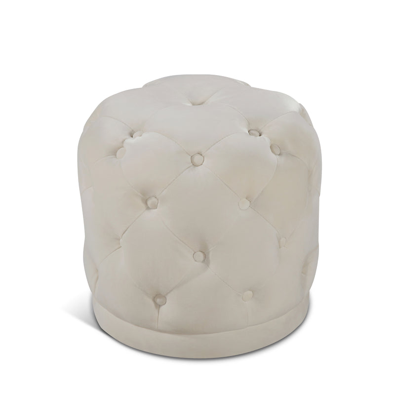 Harper Velvet Ottoman | Stool