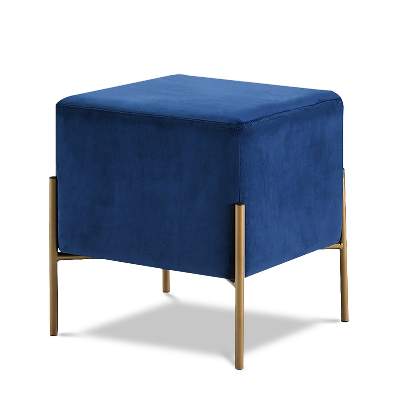 Isla Velvet Ottoman | Stool