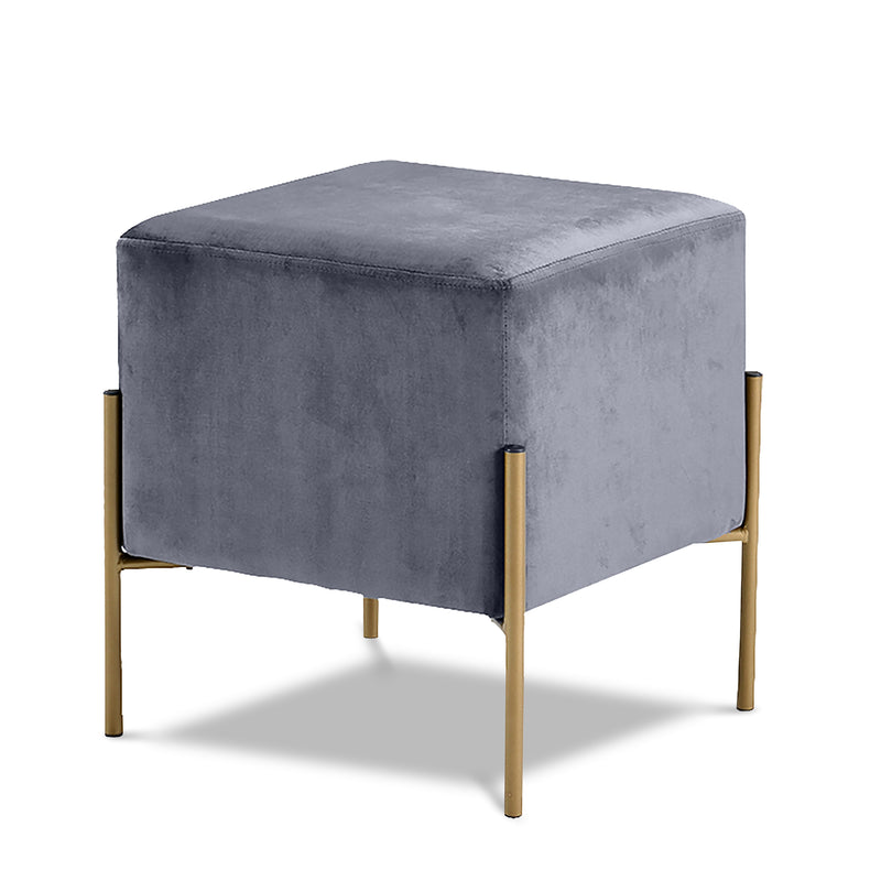 Isla Velvet Ottoman | Stool