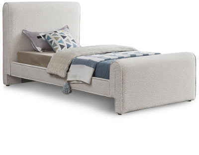 Stylus Boucle Fabric Twin Bed