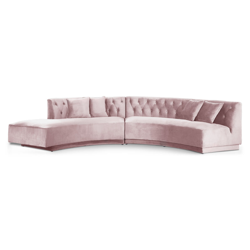 Kenzi Velvet 2pc. Sectional