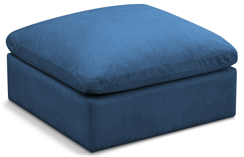 Plush Velvet Standard Comfort Modular Ottoman