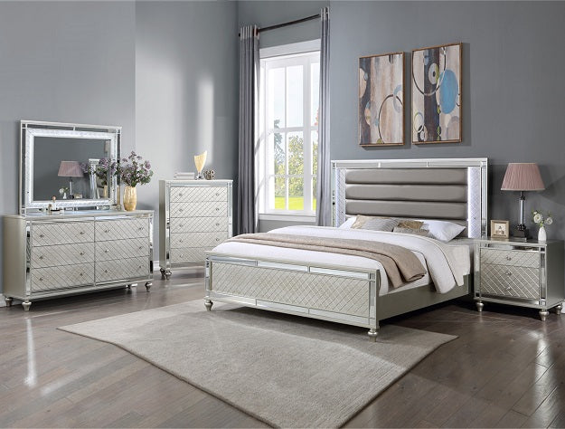 SETB1680 CRISTIAN BEDROOM GROUP CHAMPAGNE