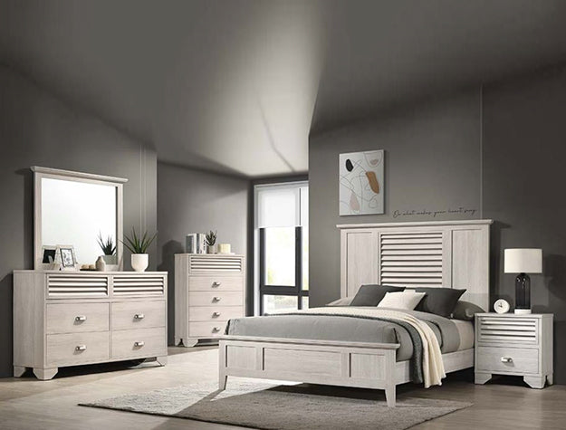 SETB4740 SARTER BEDROOM GROUP - WHITE